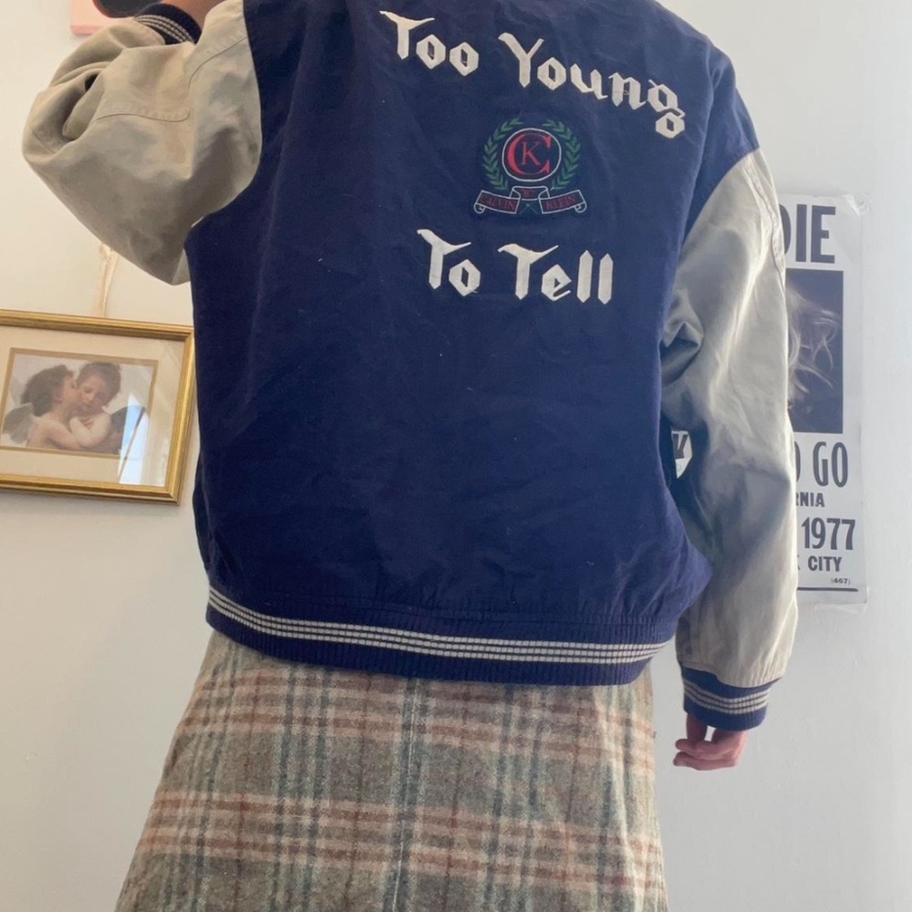 Vintage Calvin Klein Athletic Varsity Jacket “To Young to Tell”